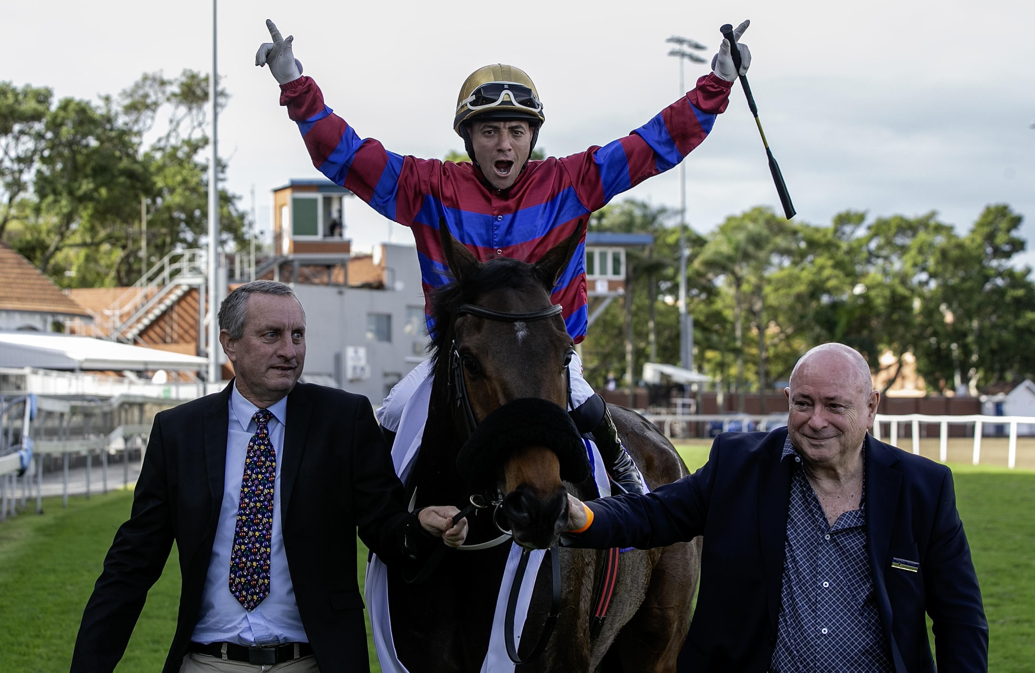 Gladatorian triumphs in the R750 000 Independent On Saturday Gr2 Drill Hall Stakes