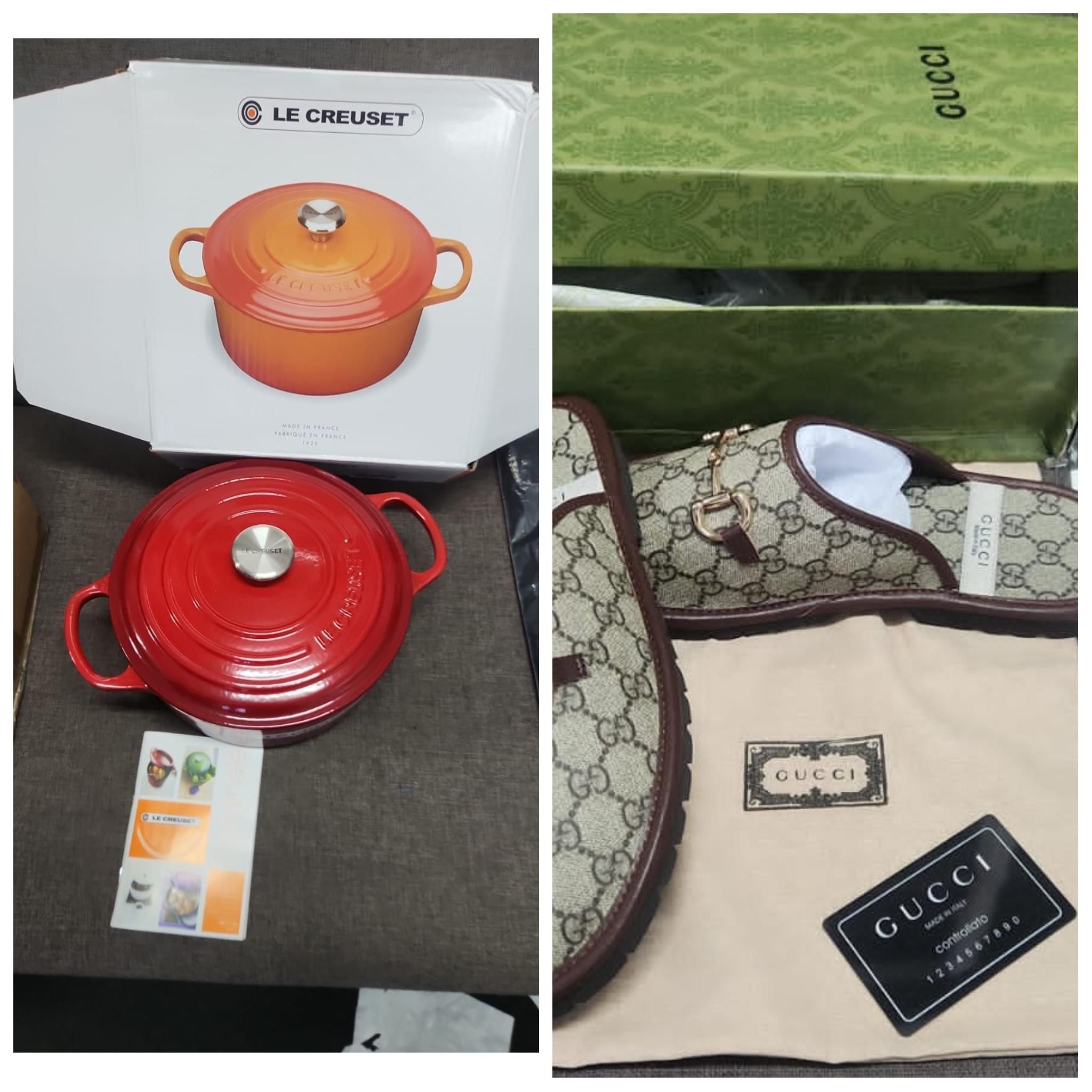 PICS: Gucci slippers, Le Creuset pots and Louis Vuitton dupes discovered in Durban port bust