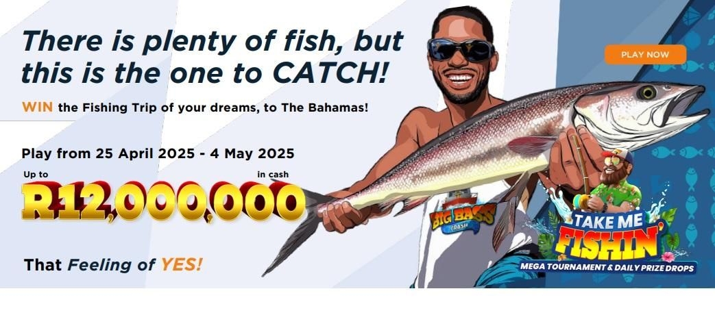 YesPlay and Pragmatic Play Launch Take Me Fishin' Mega Tournament with R4 Million Prize Pool