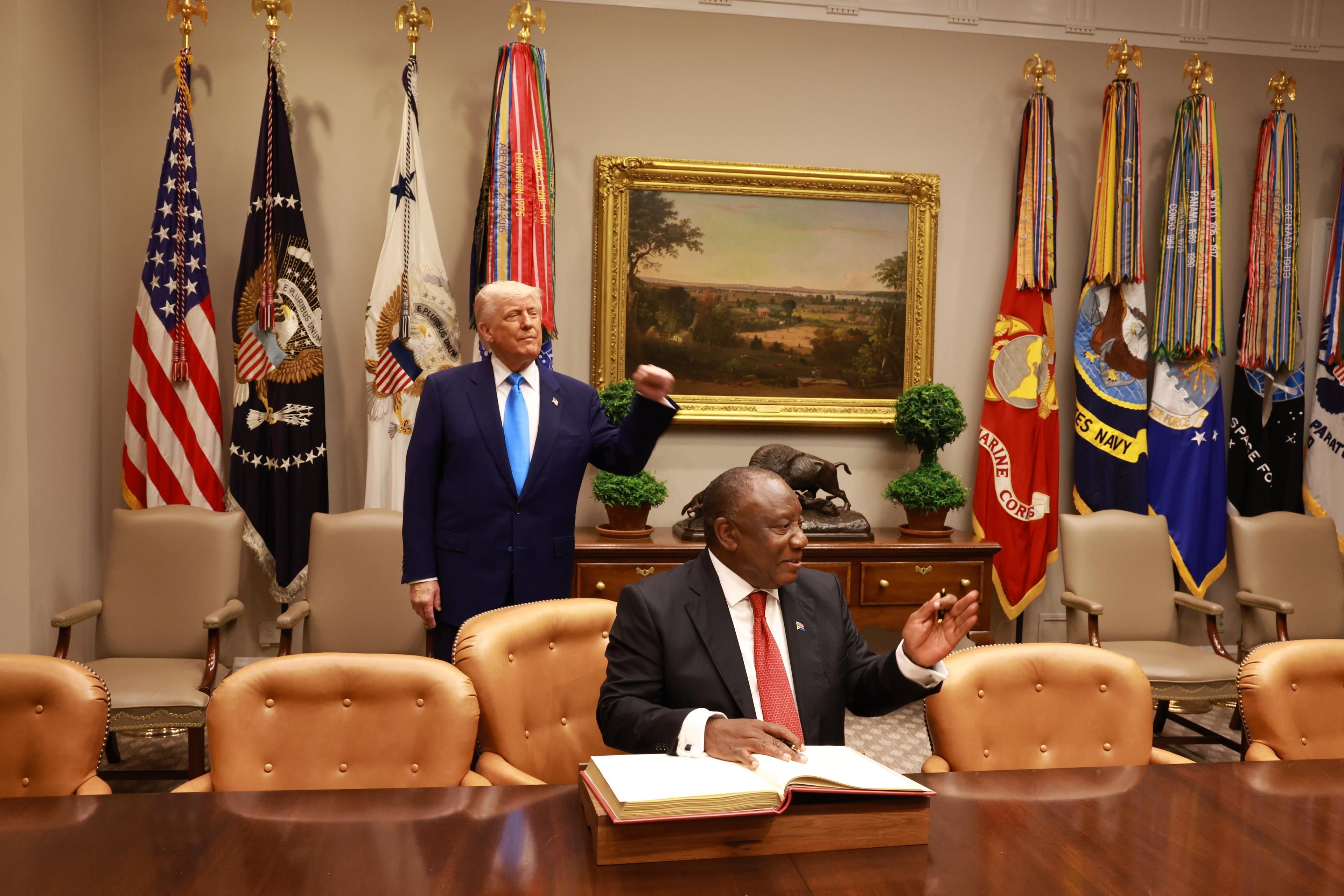 Markets pretty much shrug off Trump's attack on Ramaphosa