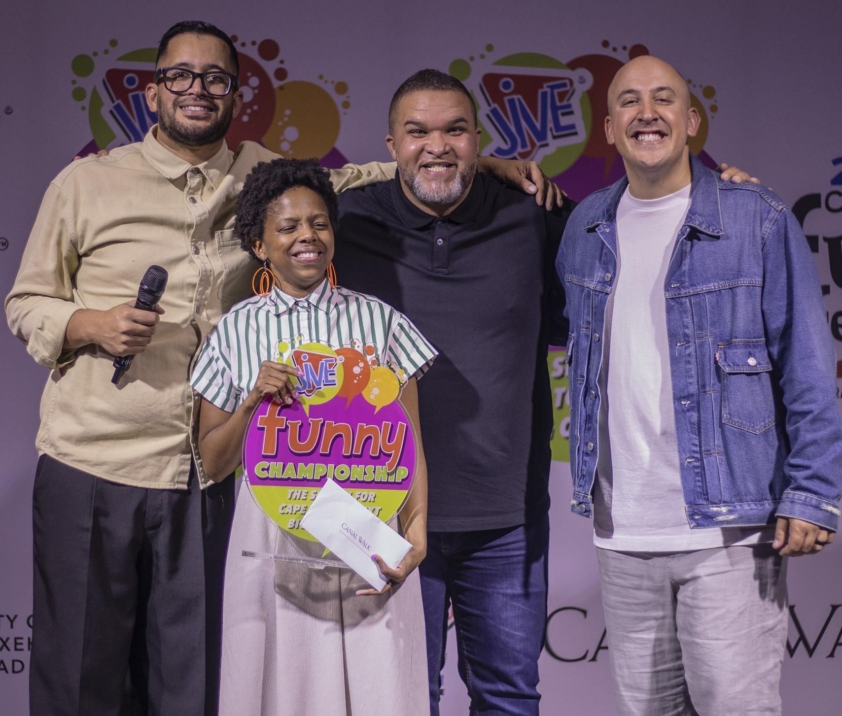 Transnet employee wins national Jive Funny Championships in Cape Town