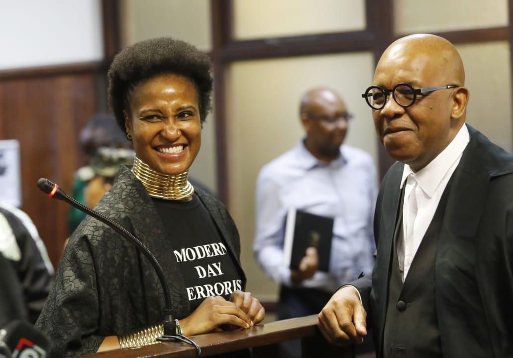 Duduzile Zuma-Sambudla appears in court wearing ‘Modern Day Terrorist' shirt amid terrorism charges