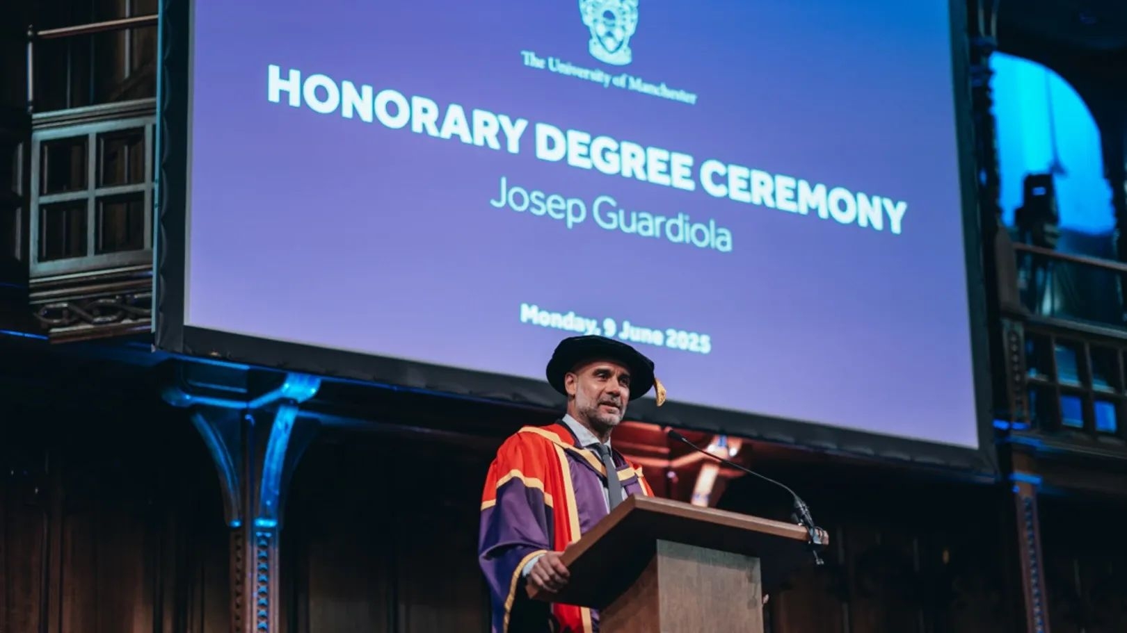 Manchester City's Pep Guardiola speaks out against Gaza atrocities after receiving honorary doctorate