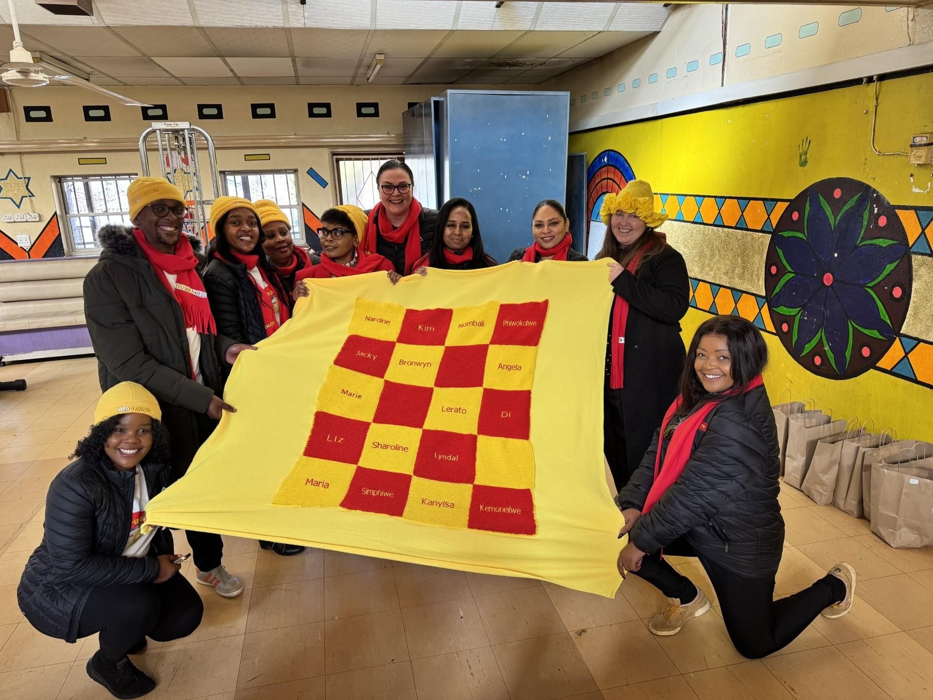 Med-Lemon spreads warmth and care with MES at the Impilo Shelter this Mandela Day