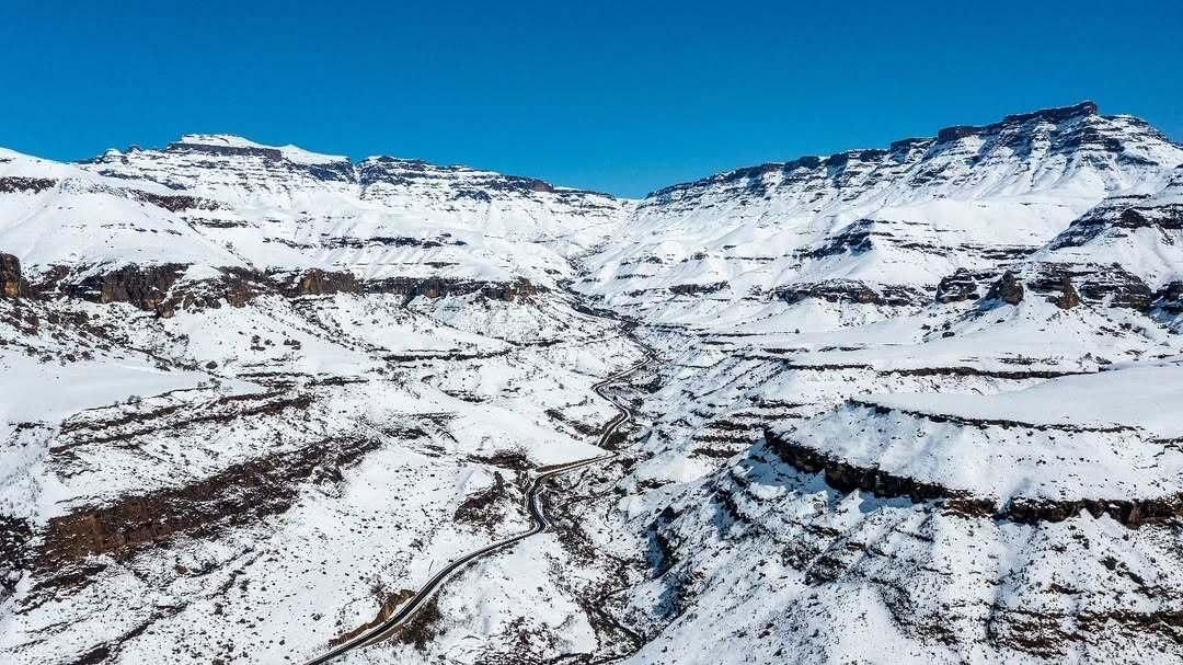 Chasing snow: Jojo Robinson enjoys a winter wonderland family getaway in the Berg