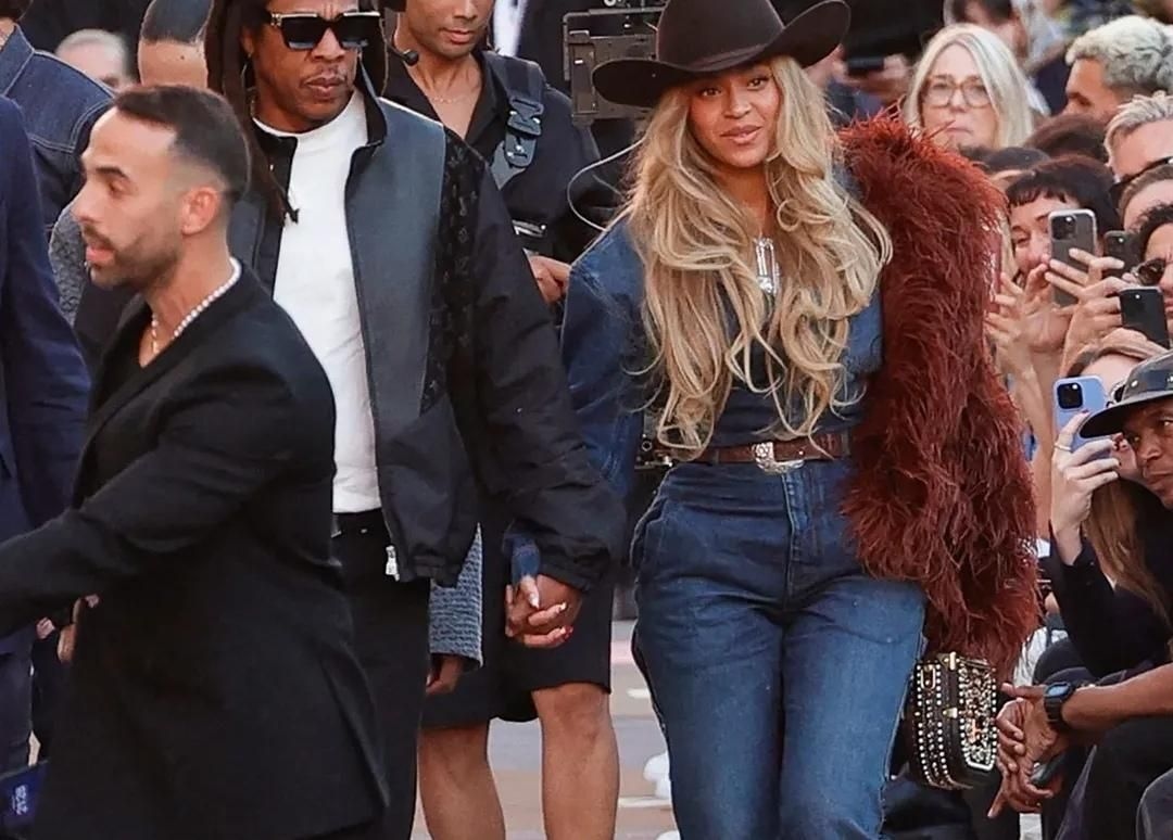 Beyoncé and Jay-Z steal the spotlight at Louis Vuitton's menswear show in Paris