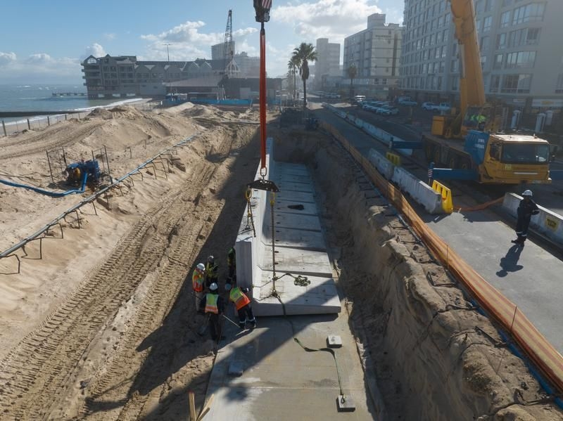 City updates residents on the Strand seawall upgrade progress