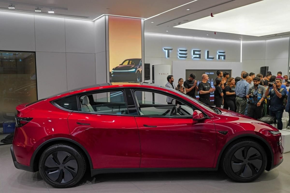 Tesla marks India entry with first showroom
