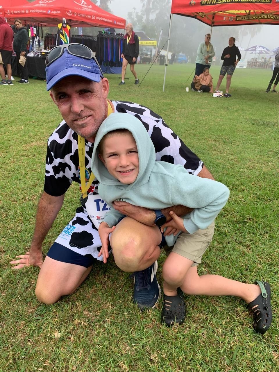 Cape Town father runs half marathon for little cancer warriors, while battling stage 4 cancer himself
