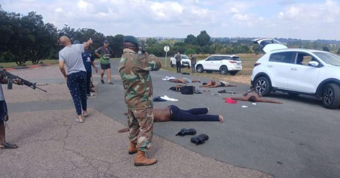 Wrong turn: Thieves tried to steal cars at Thaba Tshwane military base and were tackled by soldiers