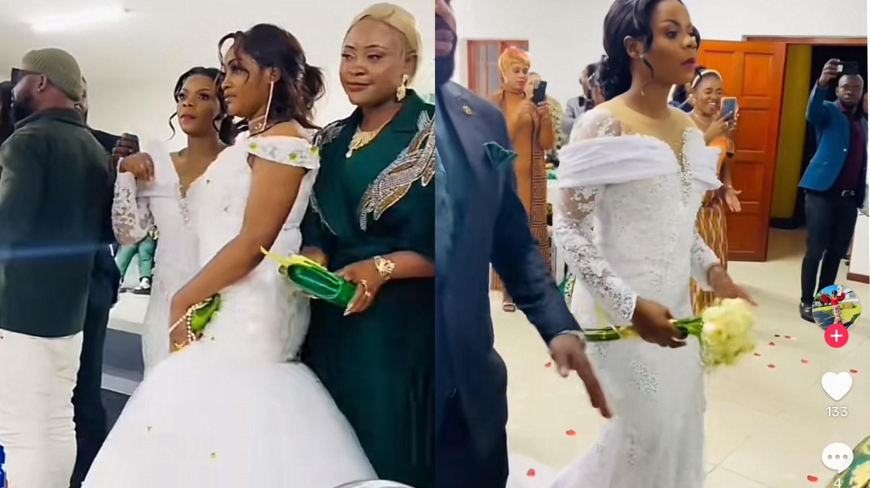 WATCH: TikTok reacts to wedding guest who stole the spotlight in a bridal gown