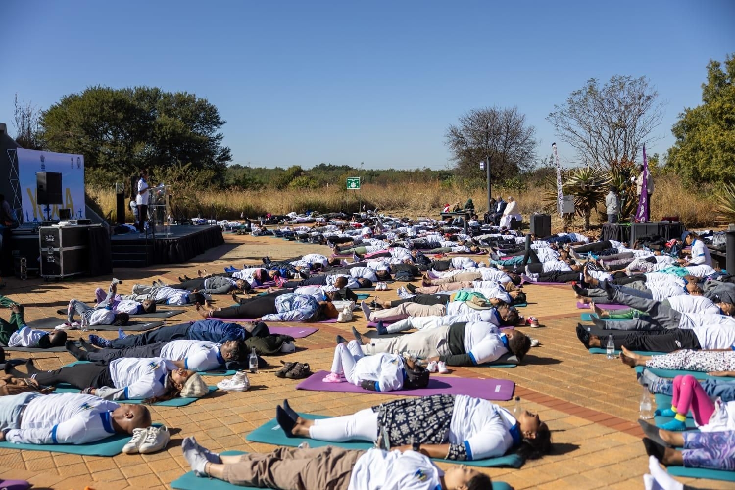 Global unity celebrated at Maropeng on International Yoga Day