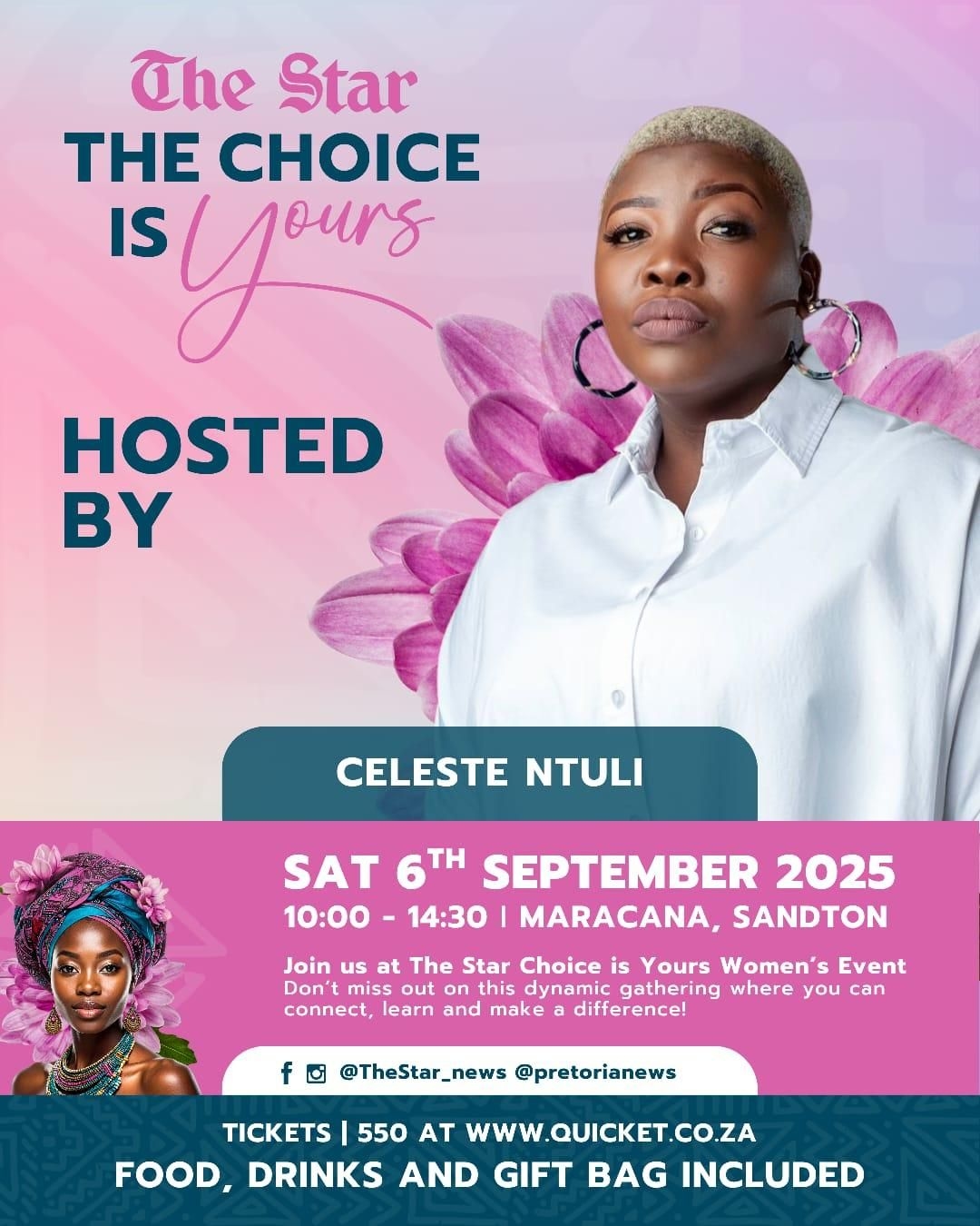 Celeste Ntuli hosts The Star's sold-out event, 'The Choice is Yours'
