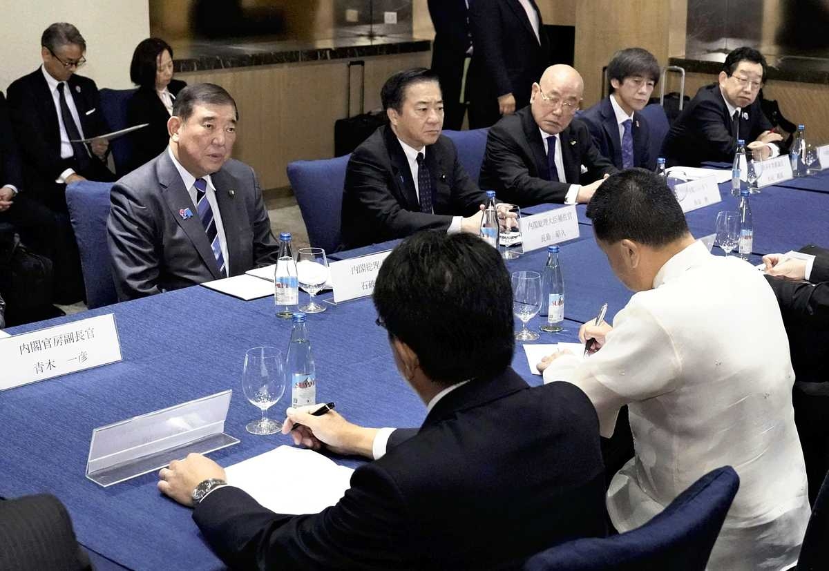 Ishiba Hears from Japanese Firms Facing U.S. Tariffs in the Philippines; Aims to Gain Insights before Negotiations with U.S.