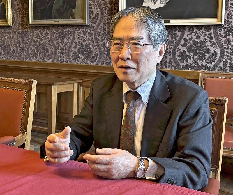 New ICJ Chief Iwasawa Advocates International Rule of Law; He Also Calls on Japanese Students to Take An Active Part in The World