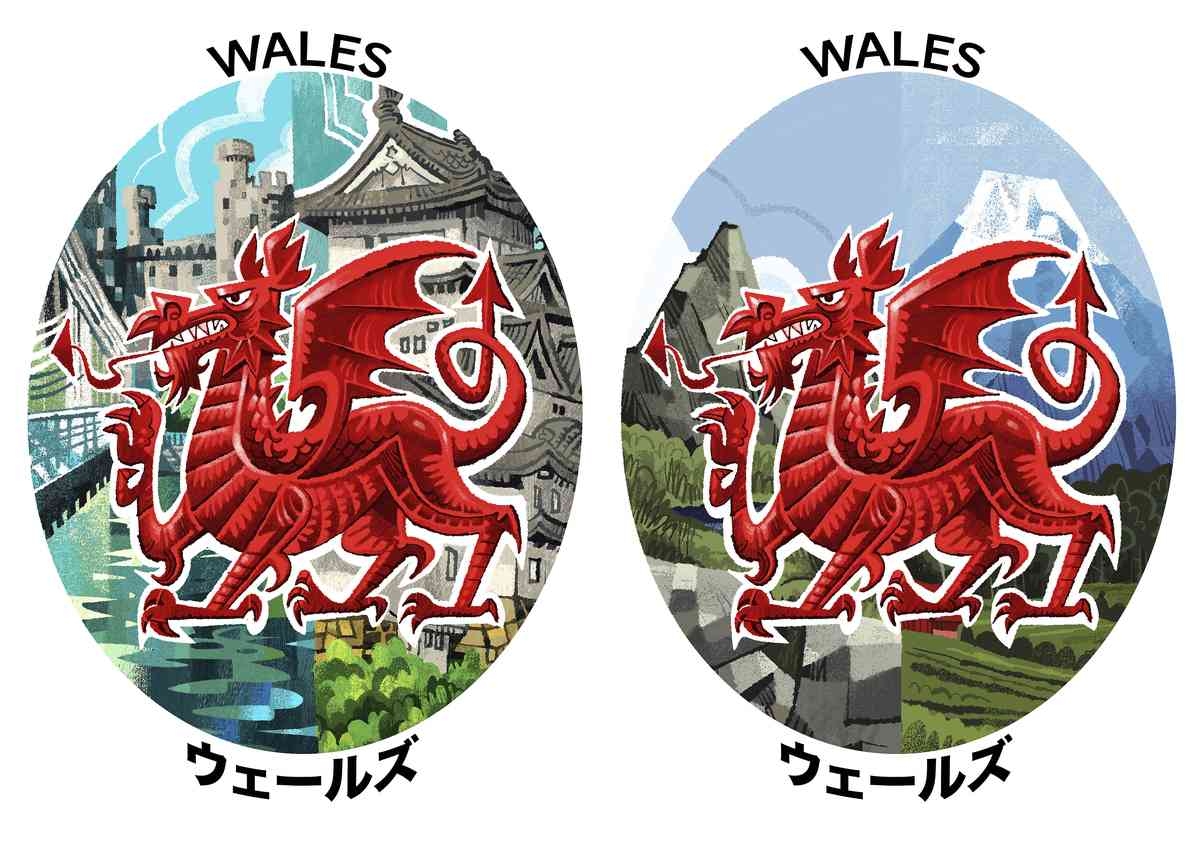 Welsh Artist Creates Artwork to Highlight Japan-Wales Links; Himeji, Conwy Castle Among Designs on Show