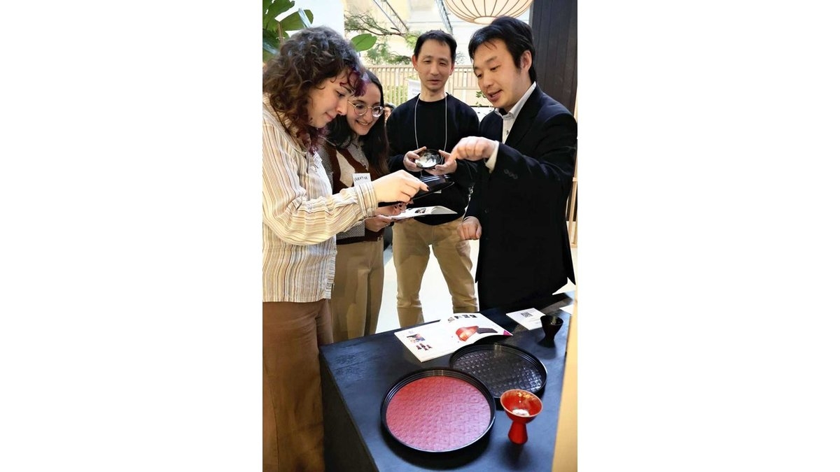 Wajima Lacquerware Meets with Warm Reception at Milan Design Week, as Officials Plan to Grow Overseas Sales of Craft