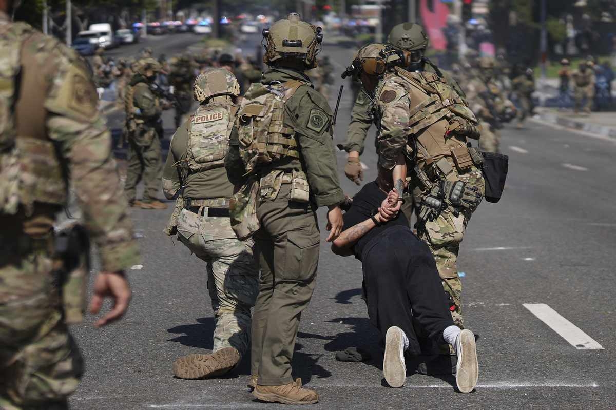 Trump Deploying California National Guard over Governor's Objections to LA to Quell Protests