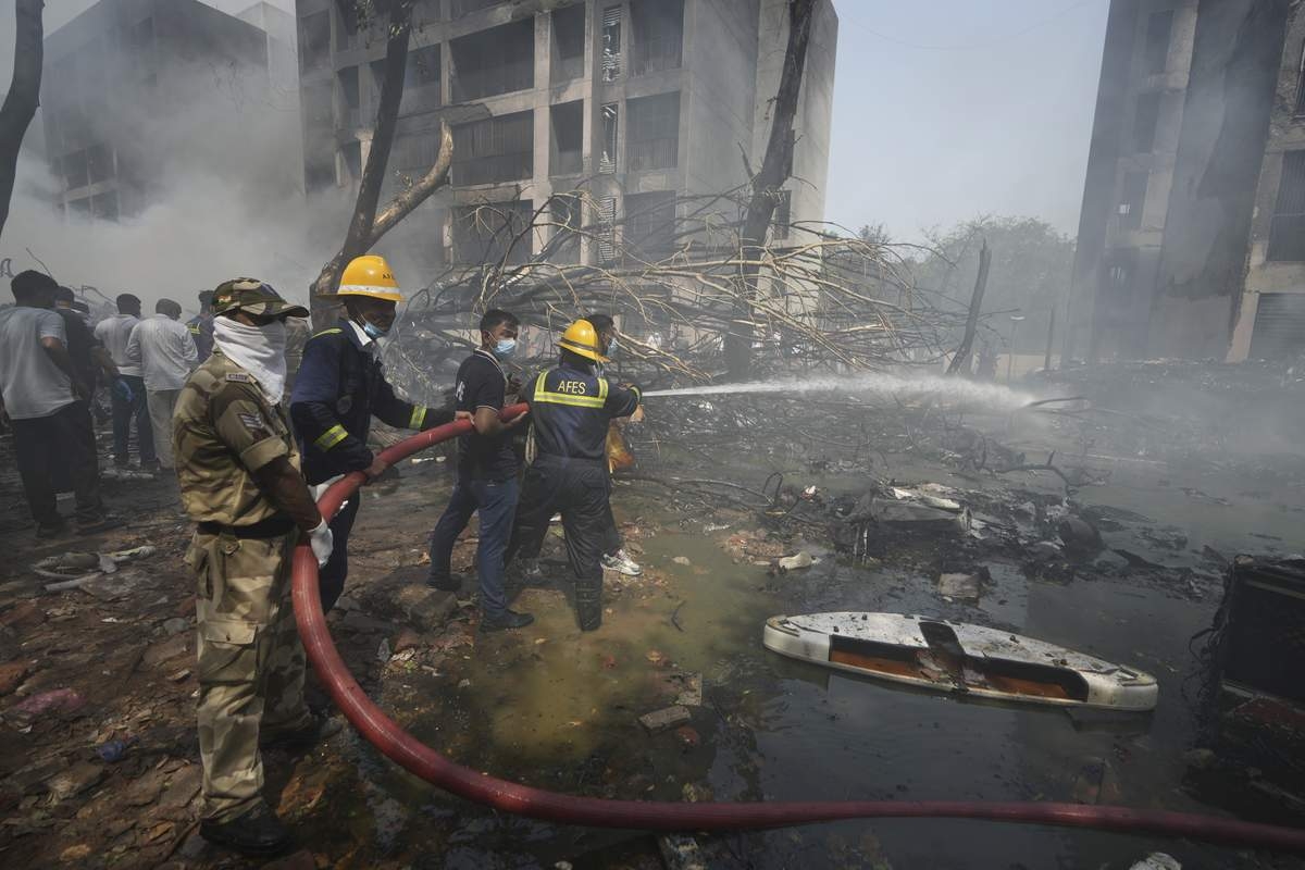 Fiery Air India Crash Kills 241 People Aboard, Leaving 1 Survivor, Airline Says