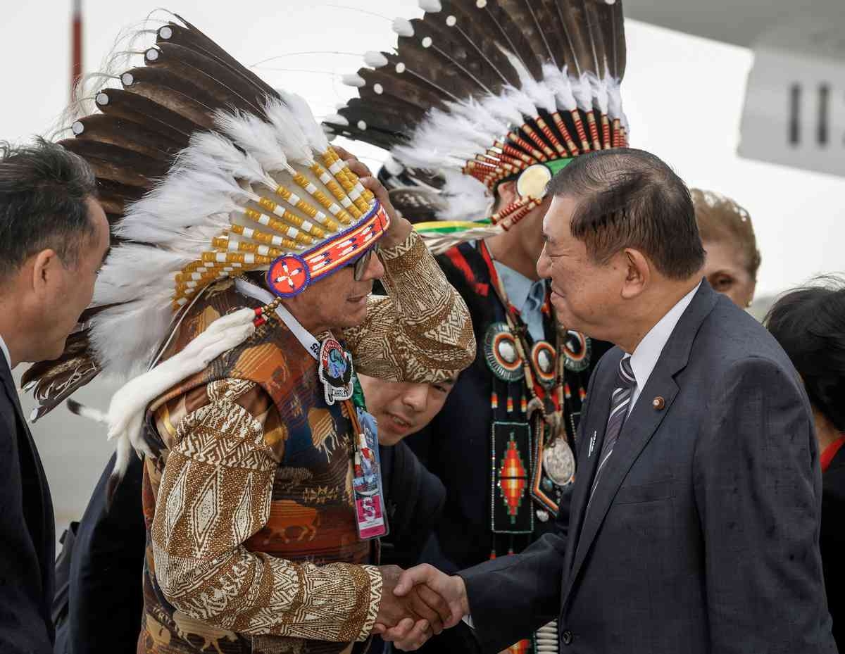 Japan's Ishiba Arrives in Canada for G7 Summit