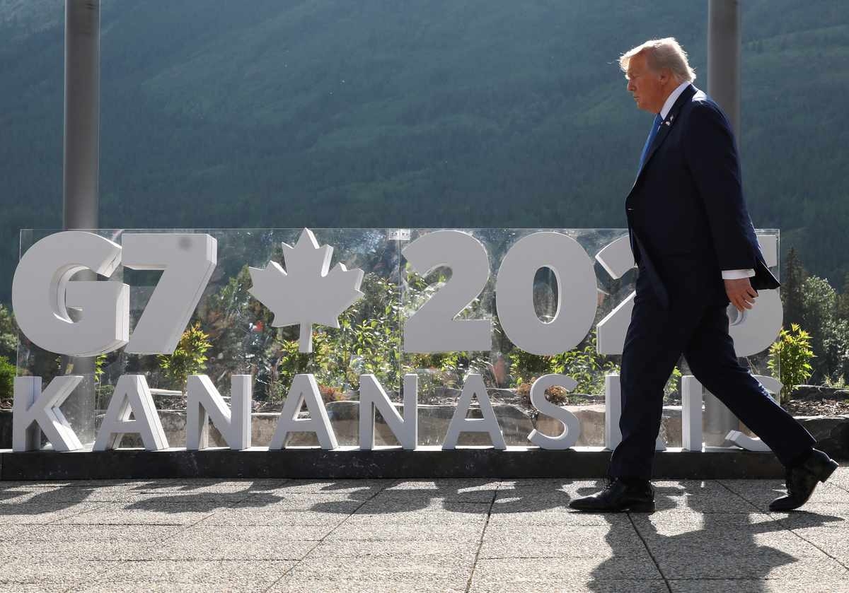 Trump Says He Will Soon Return to Washington from G7 Summit