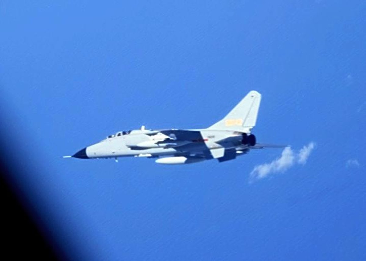 Chinese Military Jet Abnormally Approaches SDF Plane Again