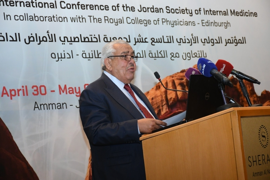الروابدة يفتتح المؤتمر الـ19 لجمعيّة اختصاصيي الأمراض الداخليّة