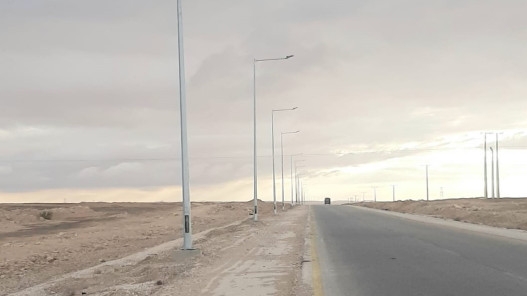 استكمال المرحلة الأولى من إنارة طريق "الطفيلة – الحسا"