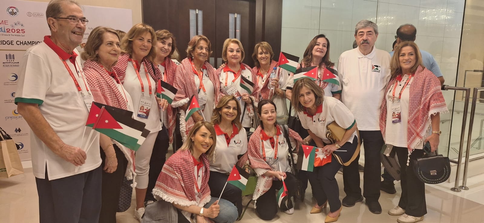رئيس الاتحاد الأردني للبريدج يتابع منافسات بطولة آسيا والشرق الاوسط المنعقدة في دبي.