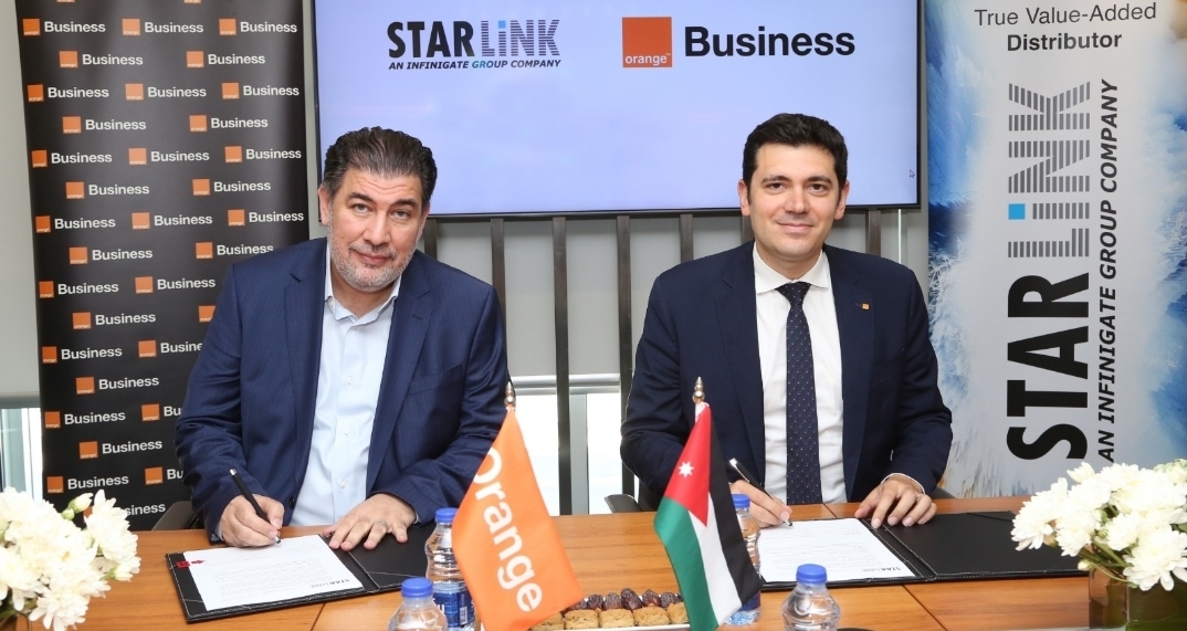 اتفاقية شراكة استراتيجية بين أورنج الأردن وStarLink الرائدة في التحول الرقمي لتقديم أحدث الحلول التقنية للشركات