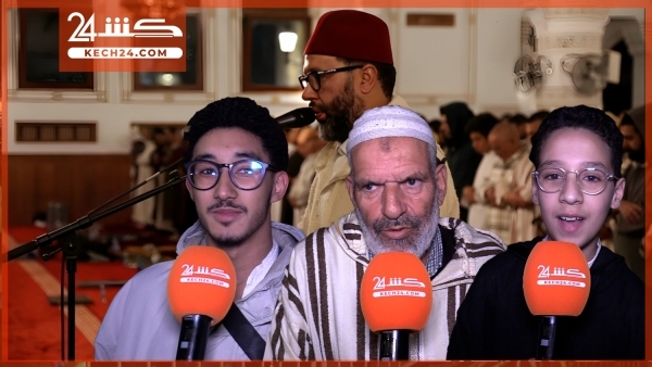 بالڤيديو: مصلون متأثرون في ليلة ختم وديع شكير للقرآن بمسجد فاطمة الزهراء
