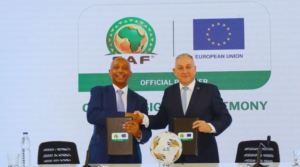 لرعاية كأس إفريقيا بالمغرب.. الكاف يوقع اتفاقا تاريخيا مع المفوضية الأوروبية
