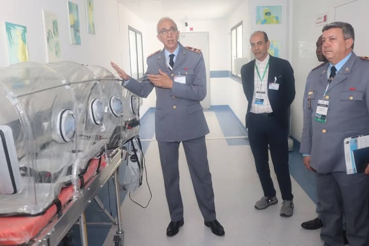 محاكاة الاستجابة لحالات طوارئ المخاطر بالمستشفى العسكري في الرباط