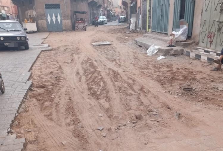 انطلاق أشغال اعادة تهيئة أشهر شارع بمقاطعة سيدي يوسف بن علي بمراكش