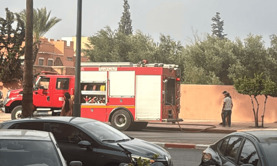 عاجل.. اندلاع حريق مهول داخل مؤسسة تعليمية بمراكش + ڤيديو