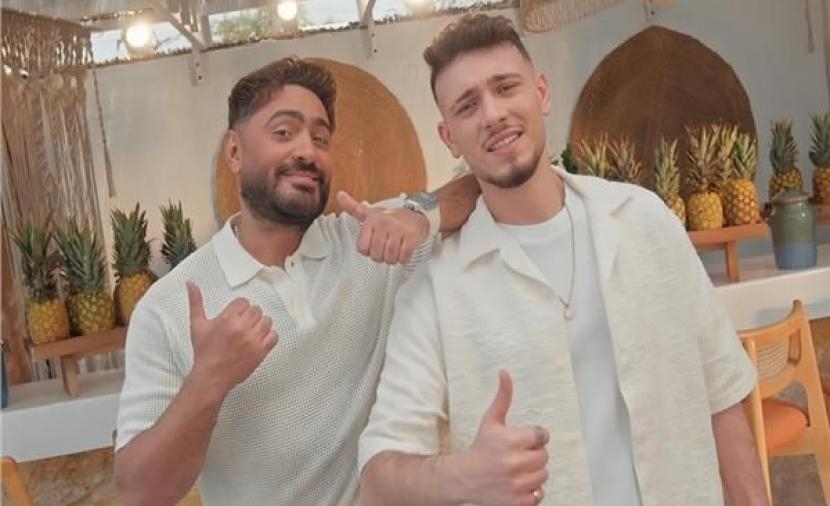 "ملكة جمال الكون' تجمع الشامي وتامر حسني