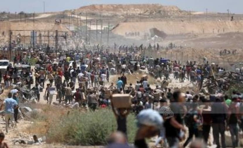 صندوق الإغاثة الأمريكي يعلن افتتاح نقطة توزيع شمال غزة
