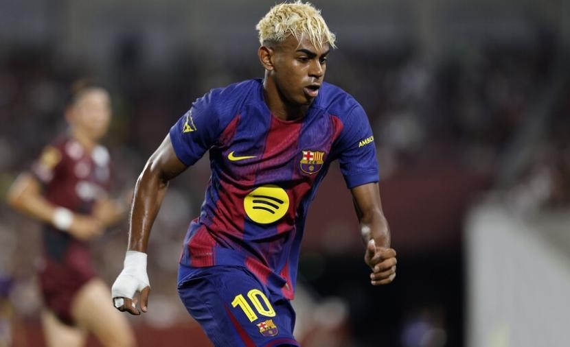 شاهد.. أول أهداف لامين جمال بالرقم 10 مع برشلونة