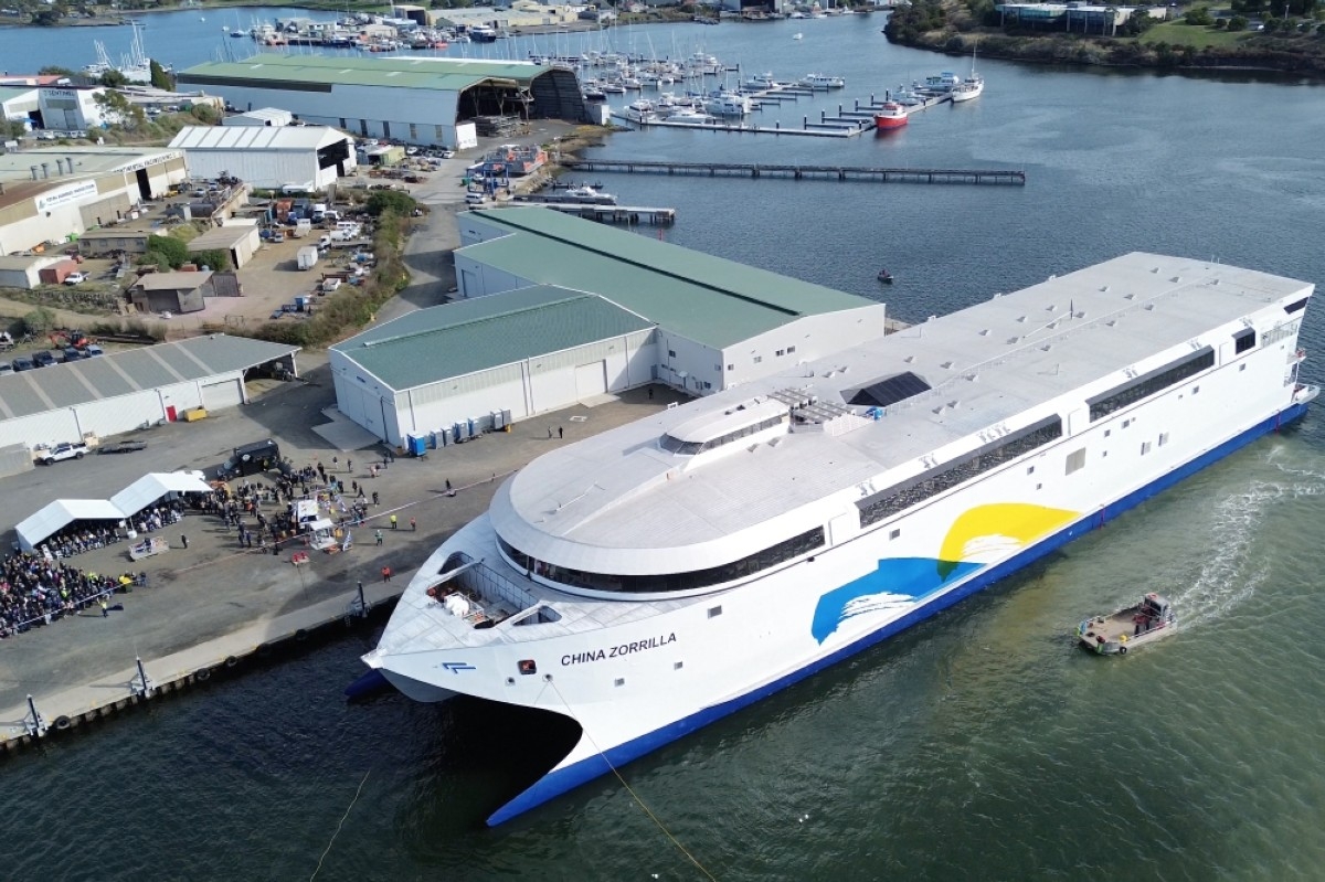 Australia launches world's largest battery-power ship