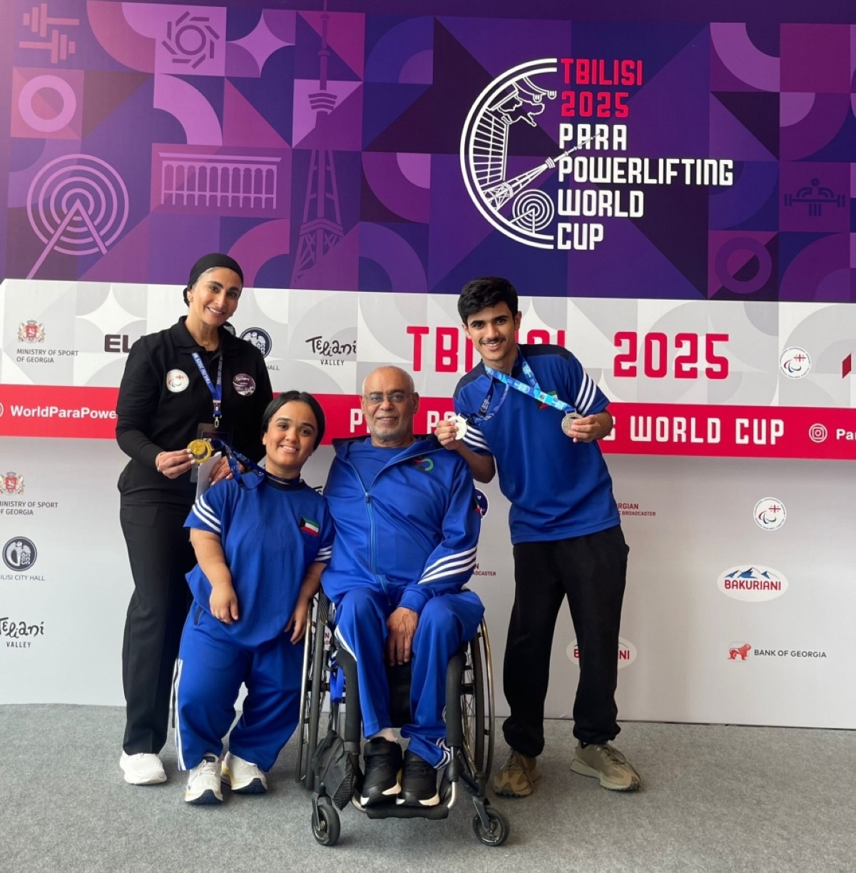 Kuwait's disabled weightlifting team wins gold, silver