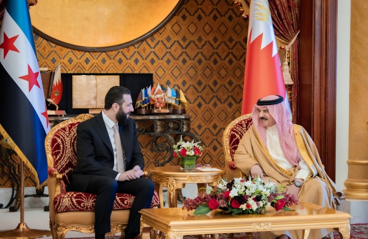 Syria's Sharaa meets Bahrain's King on Gulf trip