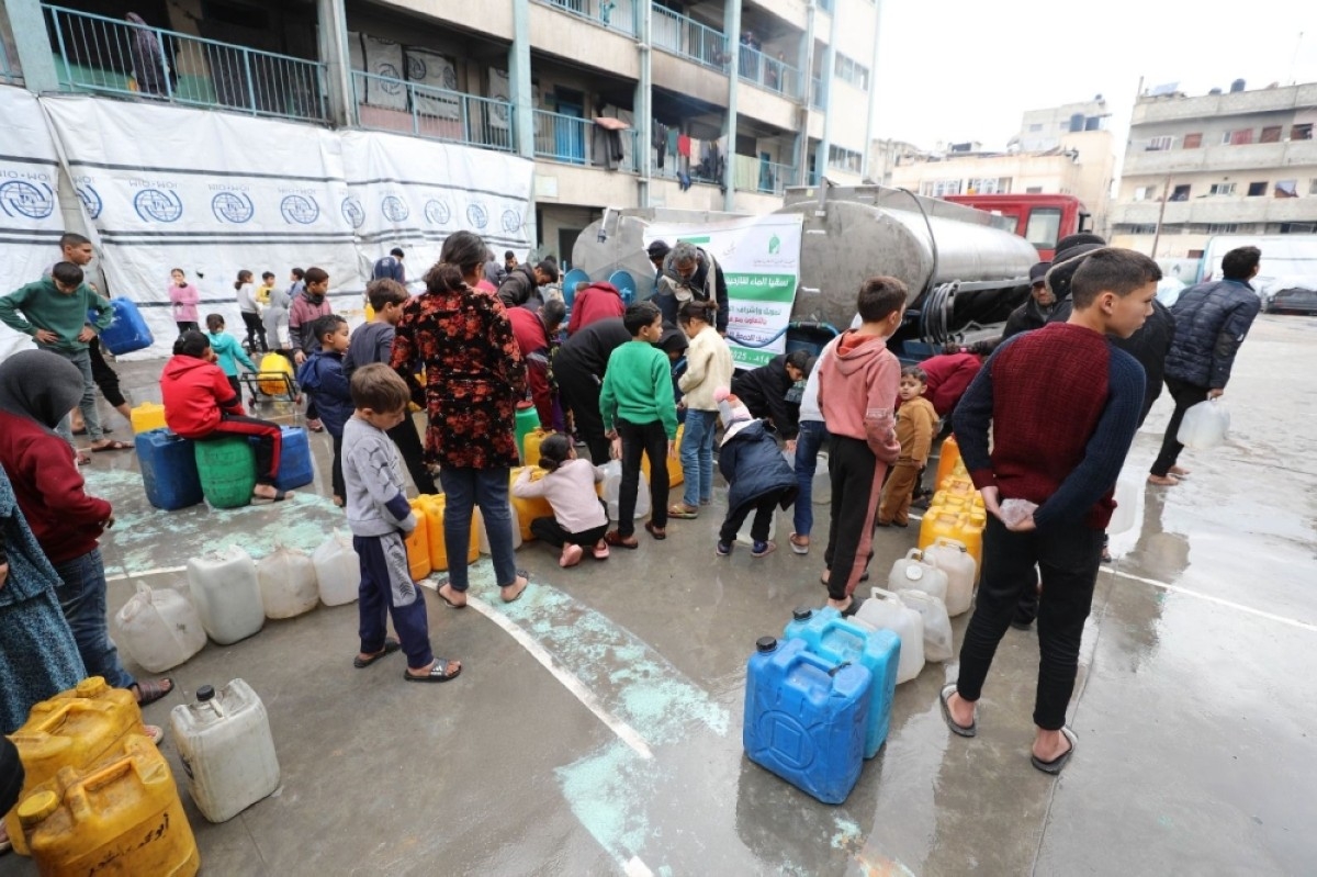 IICO launches water project for displaced families in Gaza