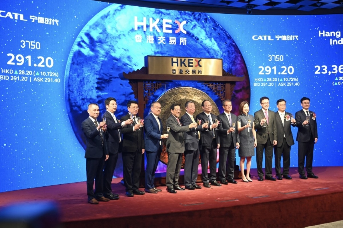 Battery giant CATL ends up over 16% on Hong Kong debut