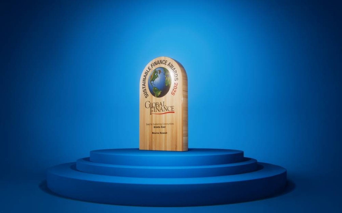 Boursa Kuwait recognized by Global Finance for its outstanding financial leadership in community sustainability