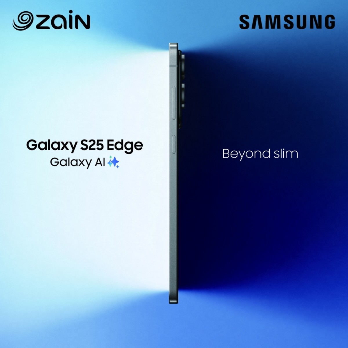 The all-new Galaxy S25 Edge exclusively at Zain