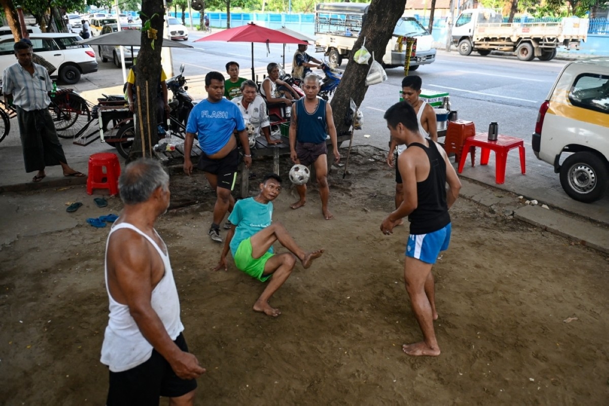 Ancient Myanmar ball game battles for survival in troubled nation