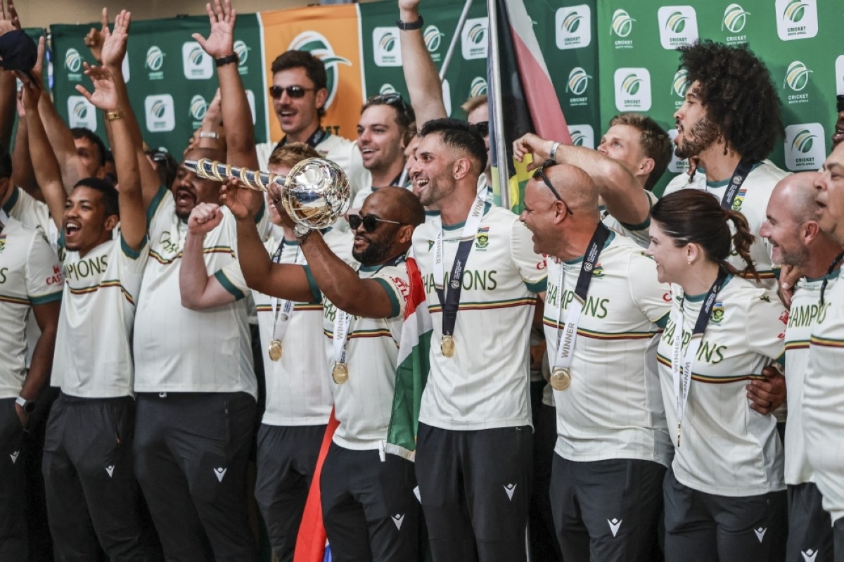 South Africans welcome home Test champions the Proteas