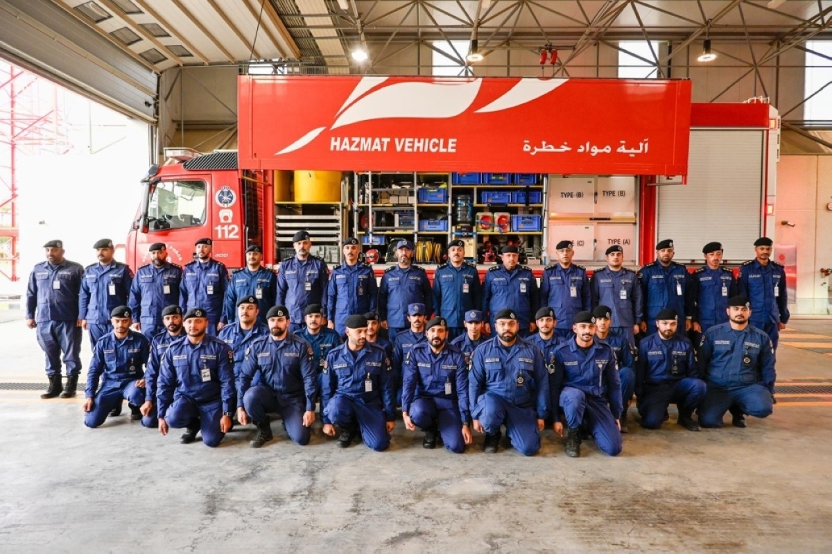 Kuwait Fire Force chief inspects hazardous materials centers