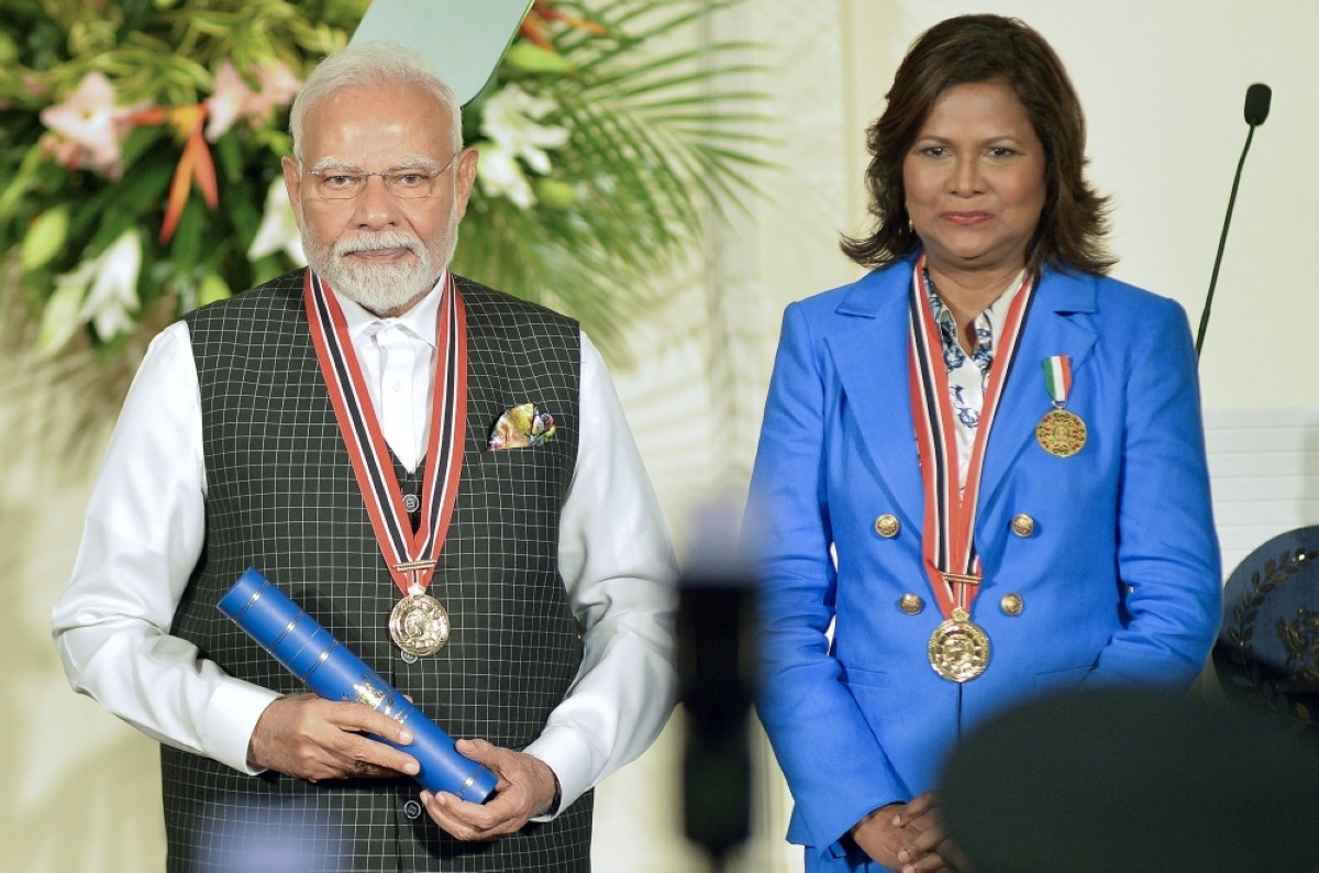 Trinidad and Tobago gives top honor to Indian PM Modi
