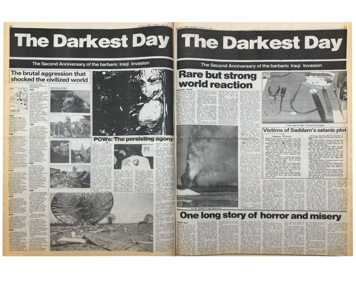 How Kuwait Times marked anniversaries of the invasion throughout the years - Yousef Abu-Ghazaleh